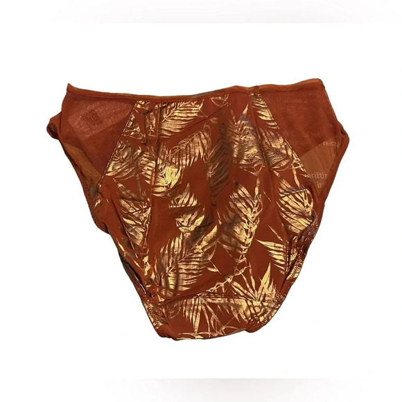 NWT Lively Metallic Palm Mesh High Waist Bikini - Picture 2 of 4